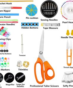 Alternative view of Sewing Kit for Adults.Maxfanay Needle and Thread Kit for Sewing.Professional Sewing Supplies Accessories with Tailor Scissors.43XL Thread.30 Needles.Yarn Snips and More for Travel Home Beginners
